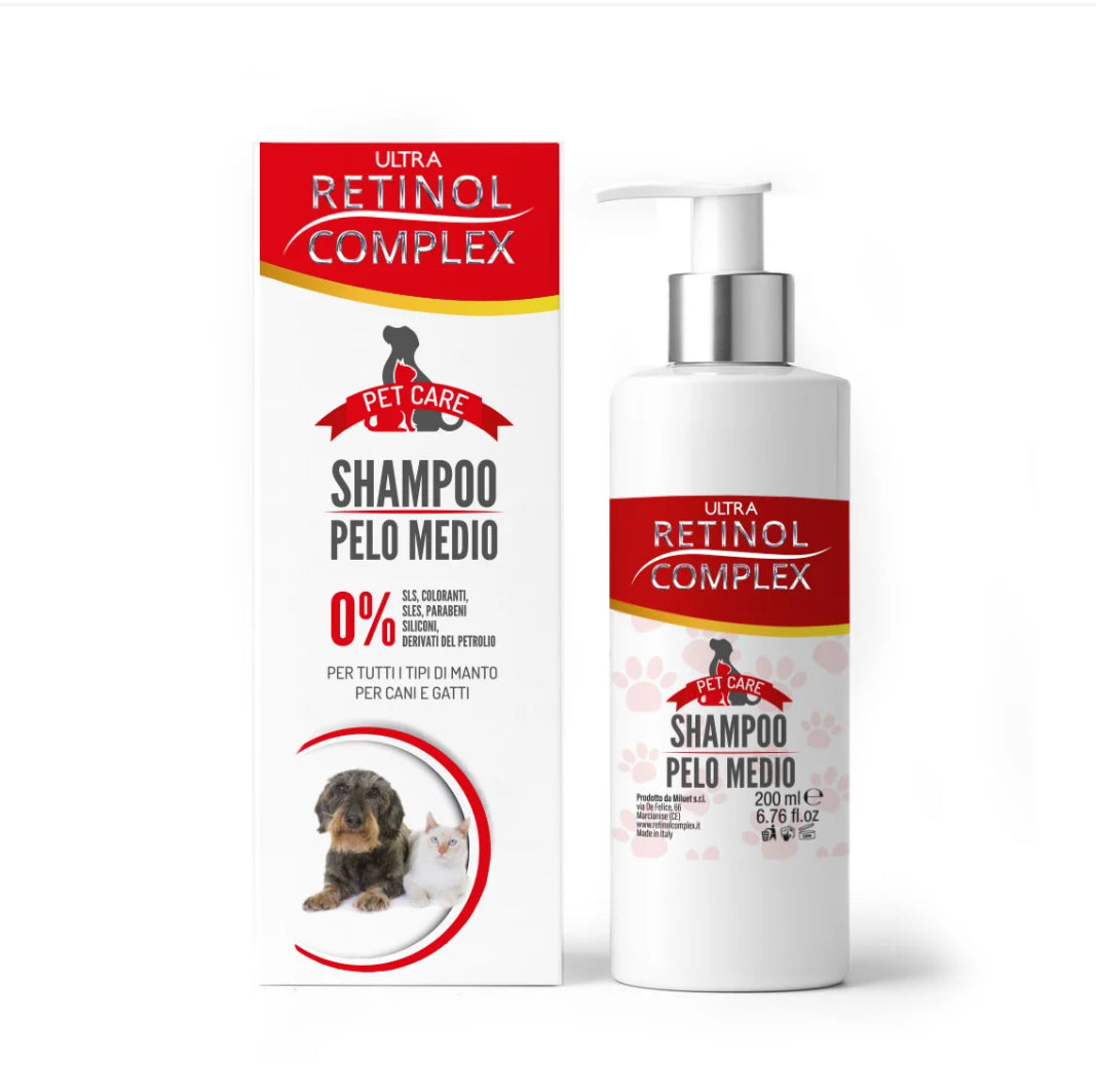 Shampoo para Animais de Estimação para Cabelos Médios 200 ml
