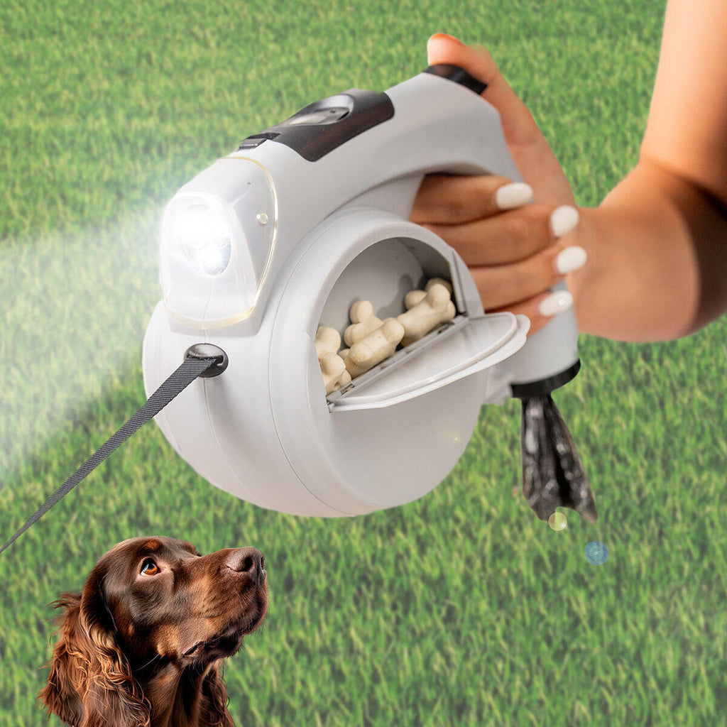 Guia retrátil 6 em 1 para cães